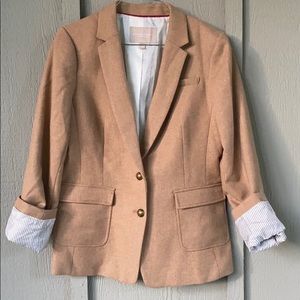 Banana Republic Tan Blazer. Size 8